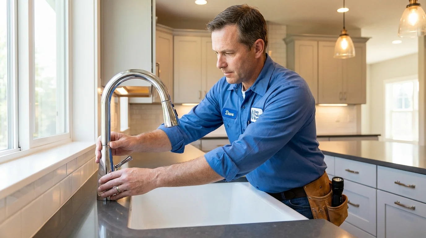 Kitchen faucet installation by Johns Plumbing LLC in Beggs