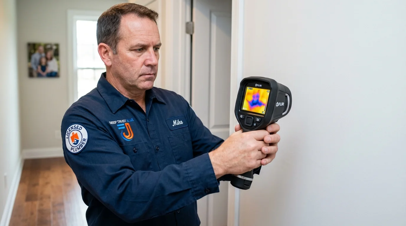 Thermal imaging leak detection by Johns Plumbing LLC in Beggs